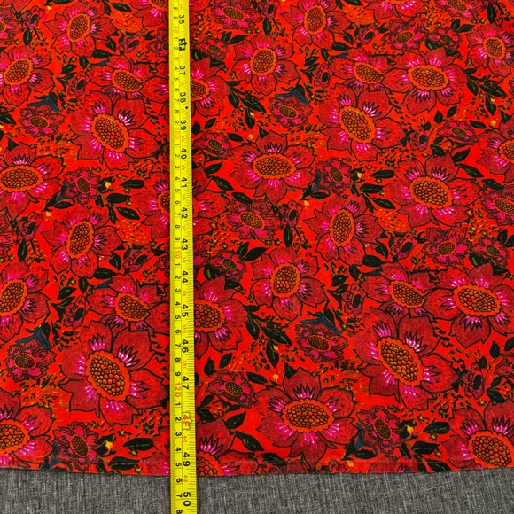 Natural Life Patti Side Slit Maxi Dress Turquoise Orange Mixed Print Medium NWT - Picture 5 of 7